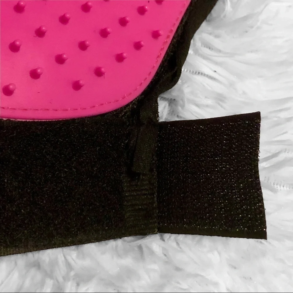 Orange Pet Groom and Massage Glove